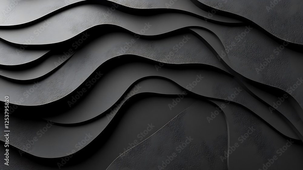 Obraz premium Abstract dark waves, texture background