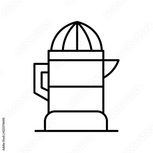 Lemon squeezer icon Vector logo set flat
