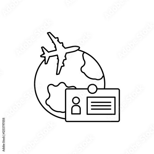 MICE tourism icon Vector logo set flat