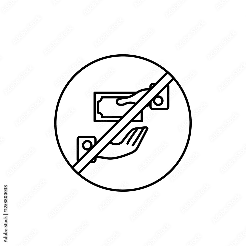 Stop Corruption icon Vector logo set flat Stop Corruption icon Vector logo set flat