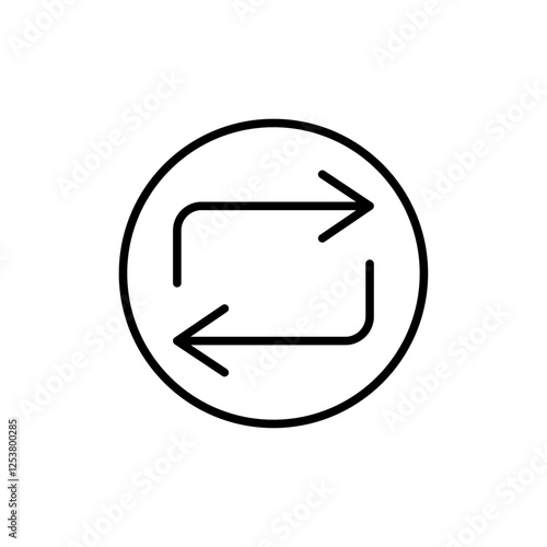swap Icon Vector logo set flat