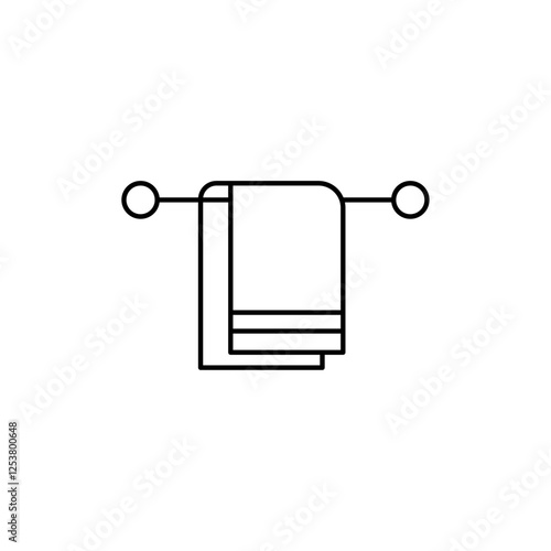 towel icon Vector logo set flat