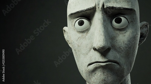 Sculptural Portrait: A Study in Sadness and Wonder