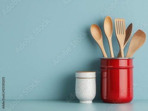 Polished stainless steel kitchen utensil sets packed for export
