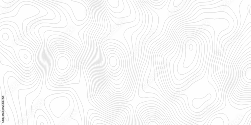 Obraz premium White topography topology vector white background fresh contour map texture. white seamless pattern Abstract background with a wave Topography and geography map grid abstract backdrop.