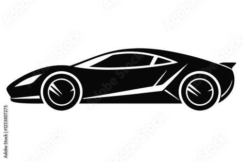 black sports car