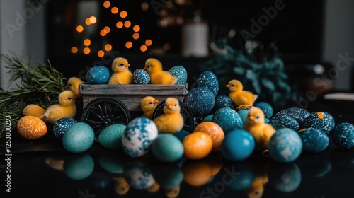 Easter Chicks and Eggs photo