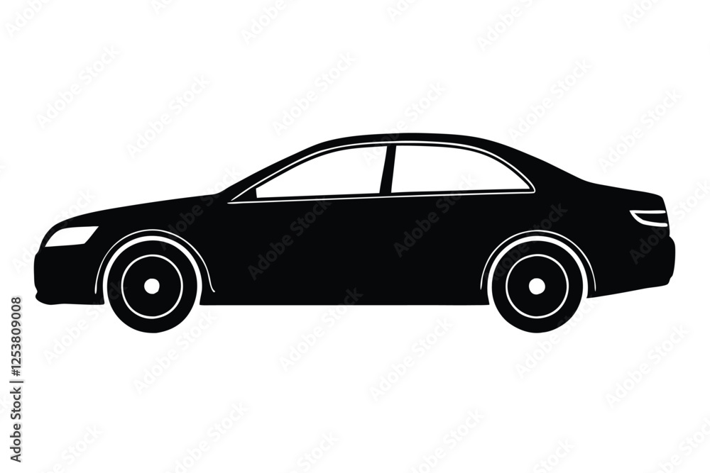 black car isolated on white black car isolated on white