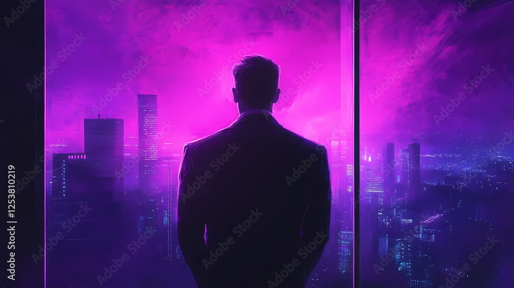 Neon-lit futuristic figures in synthwave aesthetic, glowing city reflections, and digital cyberpunk atmosphere, evoking sci-fi nostalgia, retro book illustration style Neon-lit futuristic figures in synthwave aesthetic, glowing city reflections, and digital cyberpunk atmosphere, evoking sci-fi nostalgia, retro book illustration style