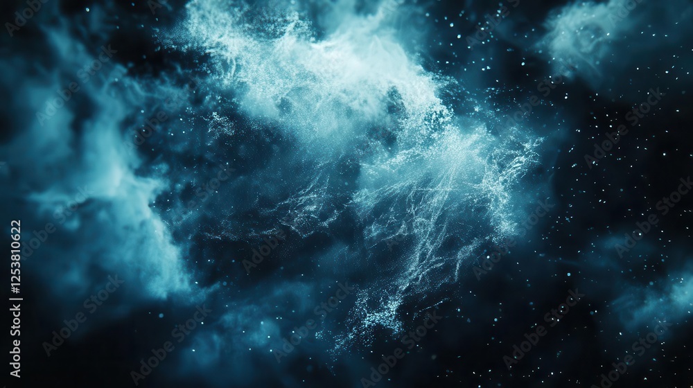 Fototapeta premium Abstract Dark Blue Background with White Streaks of Light for Futuristic Motion Graphics