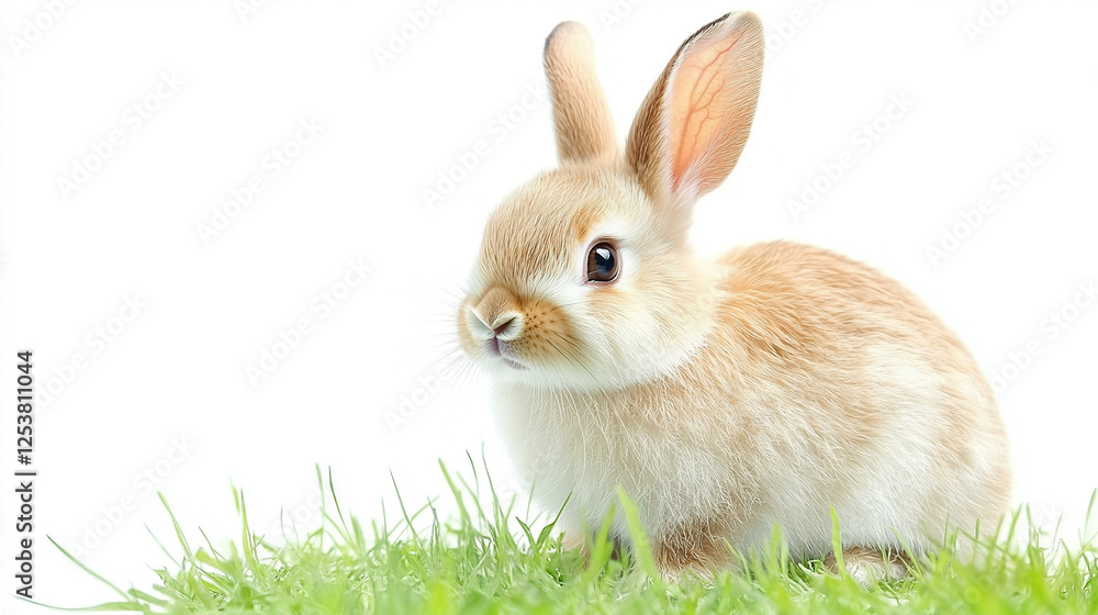 Fototapeta premium Adorable Bunny in Spring Grass