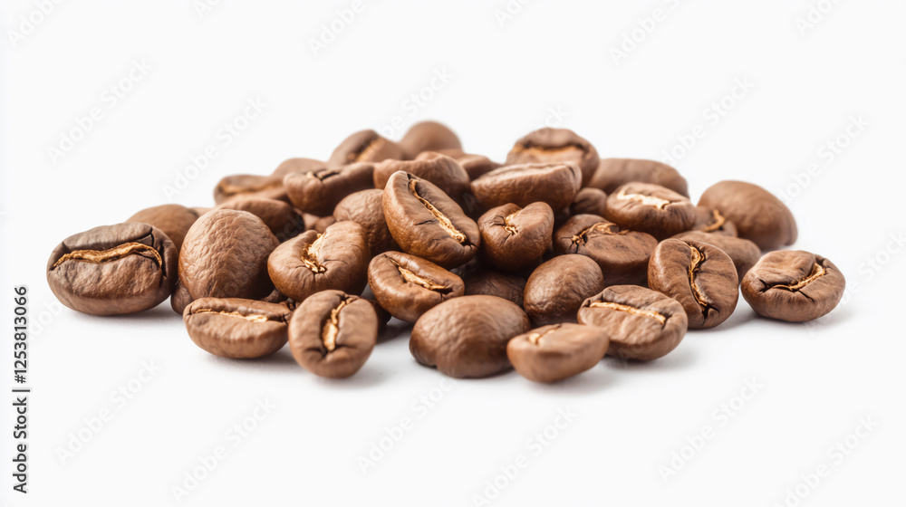 A close up of coffee beans with a brownish color A close up of coffee beans with a brownish color