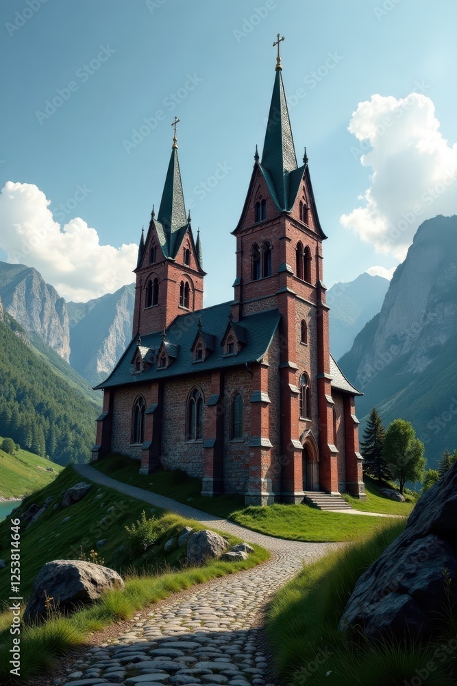Idar-Oberstein's rock church exterior, dramatic setting , history, nature, monument Idar-Oberstein's rock church exterior, dramatic setting , history, nature, monument
