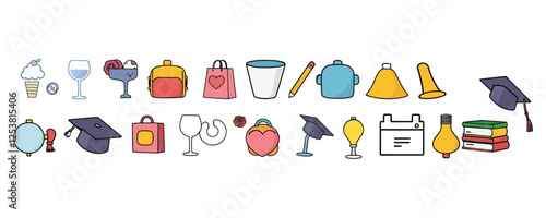 Back to School Vector Collection 🎓 Notebooks, Pencils & More