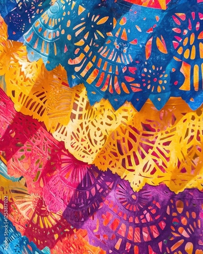 Celebrating National Hispanic Heritage Month with Vibrant Cultural Artwork and Festive Decorations