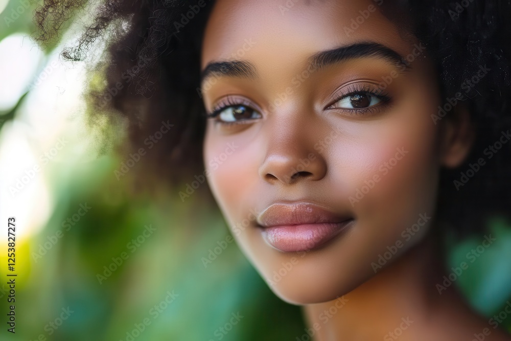 Glowing Portrait of a Beautiful Woman with Perfect Healthy Skin Highlighting Natural Beauty Standards for Skincare Campaigns Glowing Portrait of a Beautiful Woman with Perfect Healthy Skin Highlighting Natural Beauty Standards for Skincare Campaigns