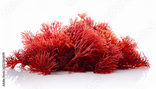 red algae with white background