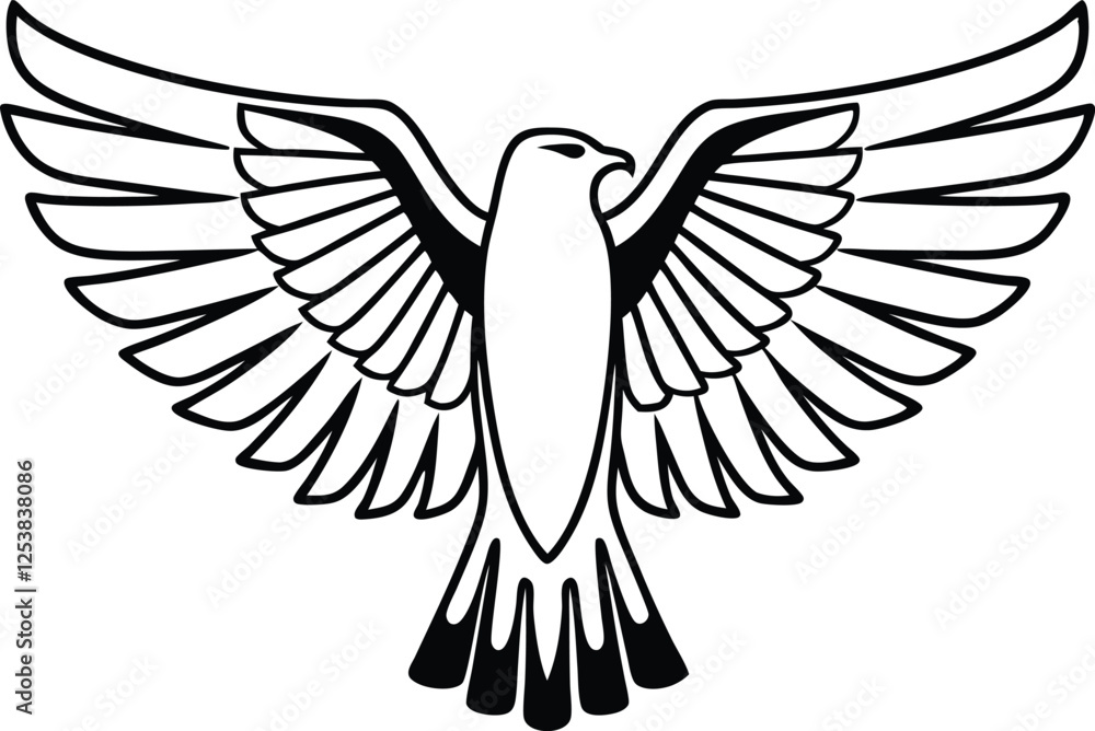 Obraz premium Bird black sparrow vector ,captures nature black color