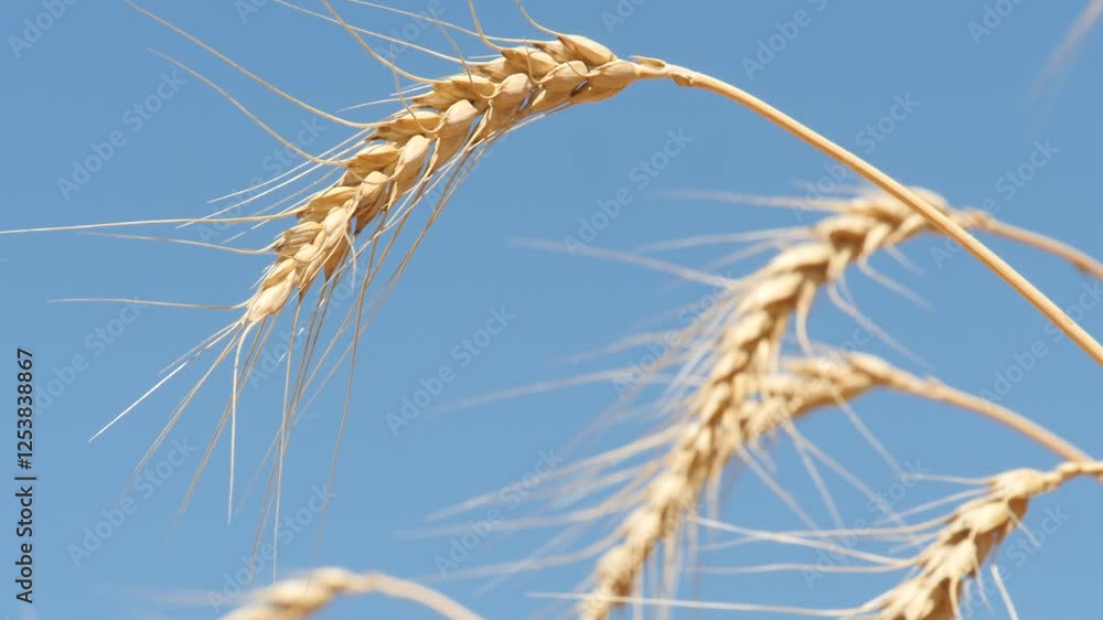 ears wheat field sky summer farm. griculture. farming. agribusiness concept. cultivation young spikelets wheat for production bread. Beautiful sky countryside field golden wheat. farm pasture Canada. ears wheat field sky summer farm. griculture. farming. agribusiness concept. cultivation young spikelets wheat for production bread. Beautiful sky countryside field golden wheat. farm pasture Canada.
