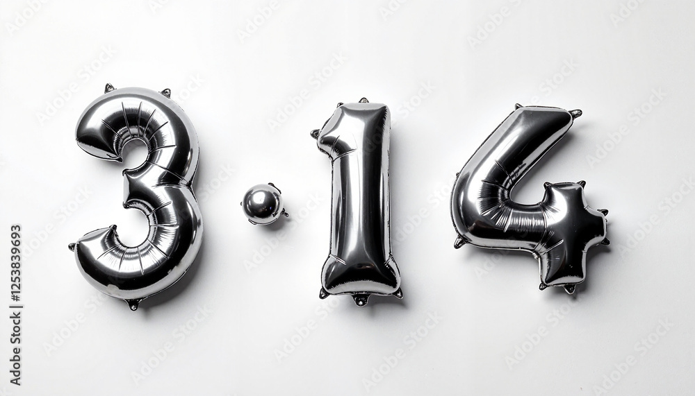 Metallic balloons display Metallic balloons display