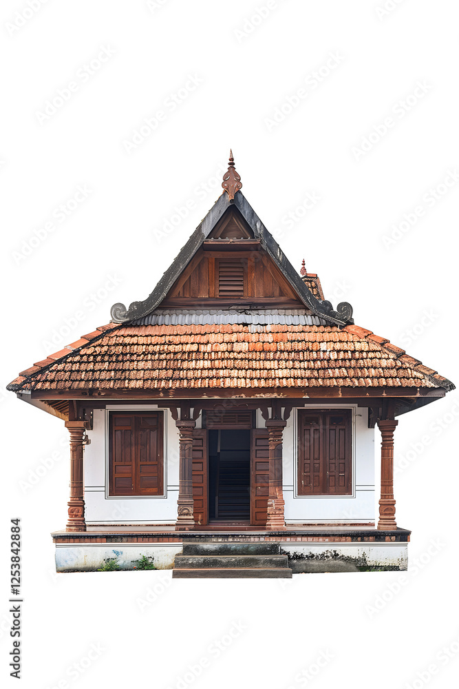 Indian house isolated on transparent background Indian house isolated on transparent background