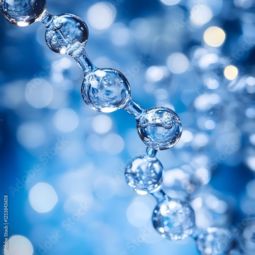 Wallpaper Mural Dazzling Hydrogen Gas Bubbles Produce Clean Energy in a Crystalline Aqua Tableau Torontodigital.ca