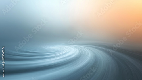 Abstract vortex with smooth gradient background, 3D design