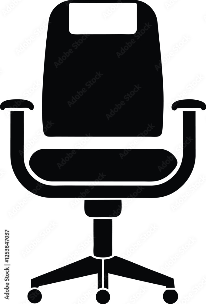 chair icon, office chair vector silhouette illustration chair icon, office chair vector silhouette illustration