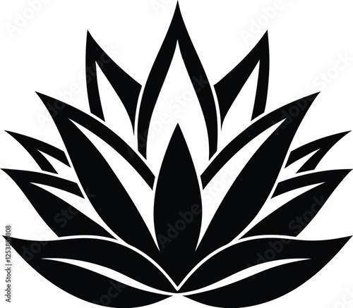 Agave plant vector, agave symbol, Cactus vector icon  