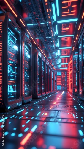 AI-Optimized Big Data Center with Cybernetic Network Connections