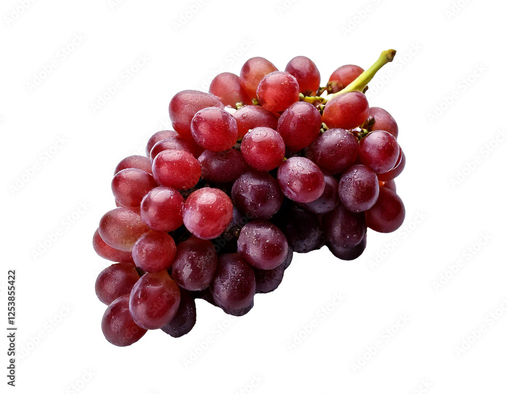 Fresh bunch grapes white transparent background natural realistic studio light close-up vibrant texture shiny detail organic healthy sweet ripe clean isolated isolated background.
Fresh bunch grapes white transparent background natural realistic studio light close-up vibrant texture shiny detail organic healthy sweet ripe clean isolated isolated background.