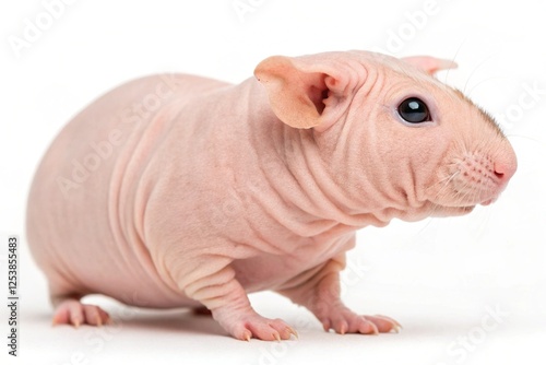 baldwin guinea pig isolated on white background photo