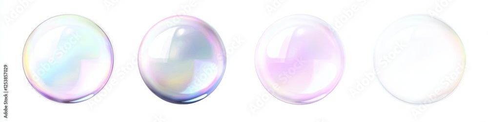Colorful soap bubbles on white background Colorful soap bubbles on white background