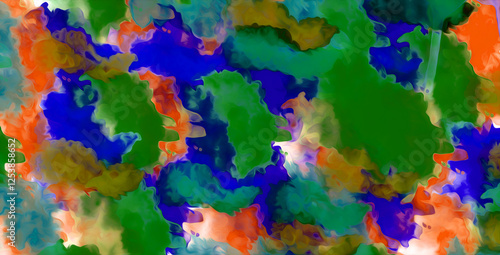 abstract colorful cloudy majestic artistic watercolor color flow cloud style background