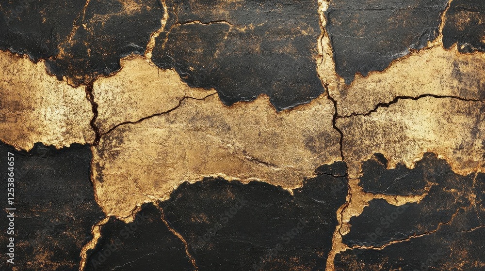 Fototapeta premium Distressed Painted Wall with Aged Metal Details for Vintage Design Projects