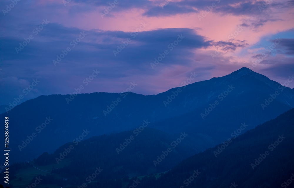 Obraz premium Panorama in the mountains, Austria, Alps