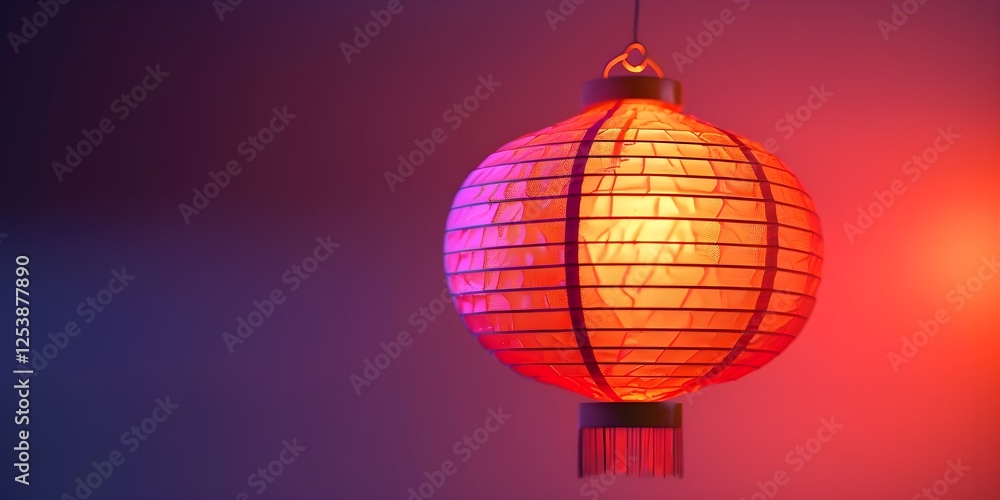 Obraz premium Beautiful Lantern Festival Night Scene Concluding Chinese New Year 
