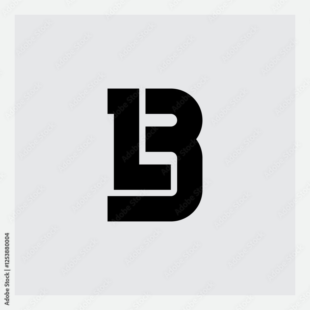 L and B initials or logo. LB monogram or logotype. Design element or icon. L and B initials or logo. LB monogram or logotype. Design element or icon.