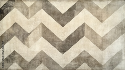 Wallpaper Mural Abstract chevron pattern with light and dark neutral tones Torontodigital.ca