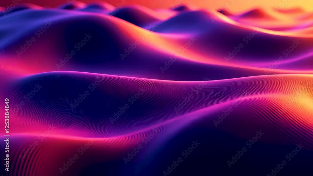 Vibrant digital waves in vivid colors Vibrant digital waves in vivid colors