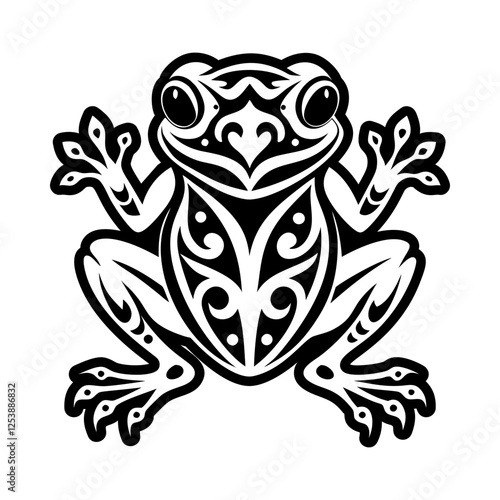 Photos Glyph style icon of a coqui frog