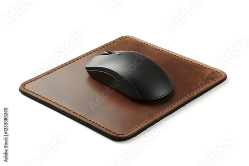 Personalized Leather Mouse Pad for Office and Desk photo