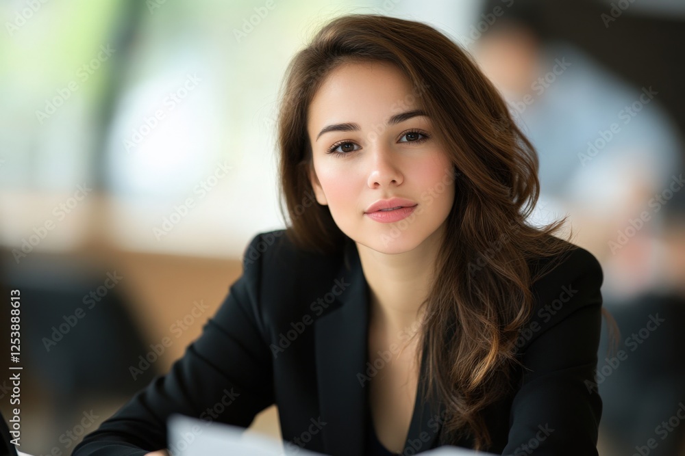 beautiful business woman in black suit beautiful business woman in black suit
