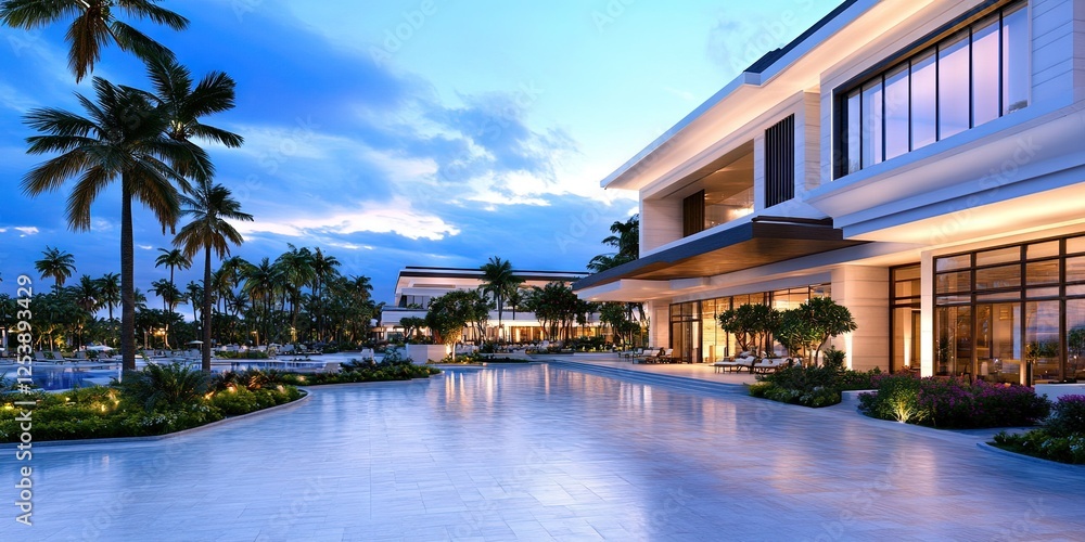 Fototapeta premium tropical resort 