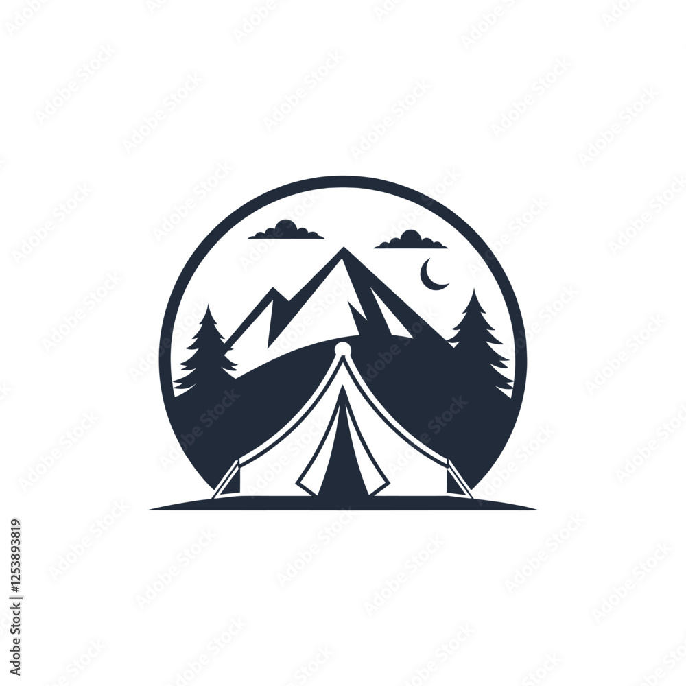 Obraz premium nomad shade silhouette vector art design