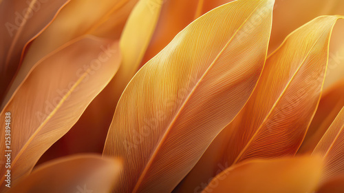 Wallpaper Mural Captivating abstract of vibrant autumn leaves in warm tones Torontodigital.ca