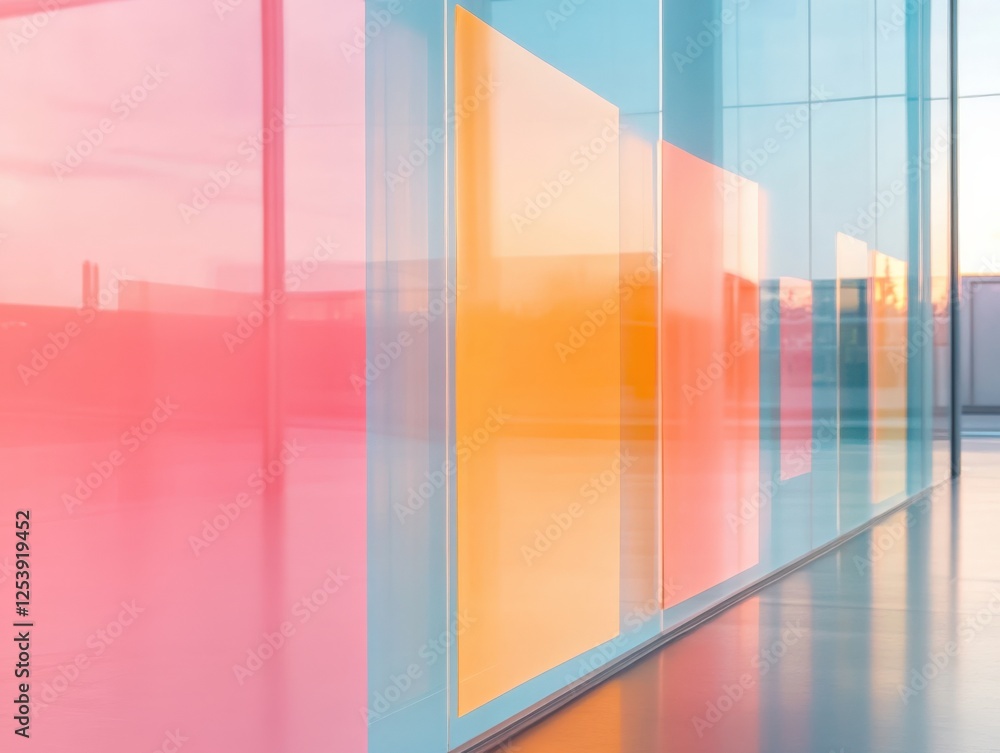 colorful modern architecture glass window. colorful modern architecture glass window.
