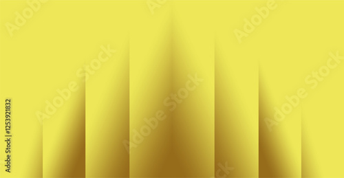 The composition of vertical lines with yellow gradient colors arranged repeatedly gives the impression of being dashing and strong, an optical illusion, luxurious and expensive