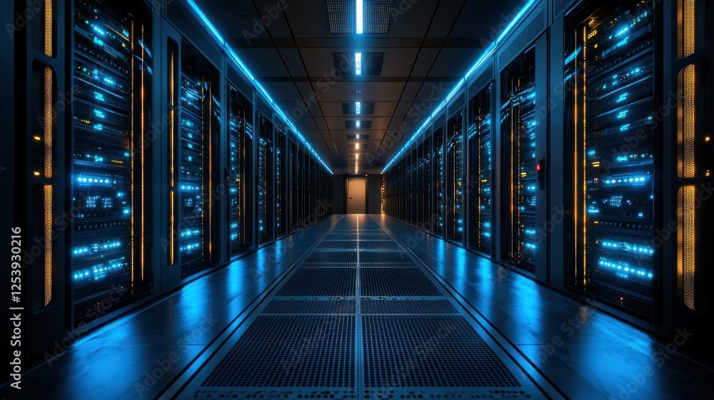 Server room, data center, network, technology, glowing, digital, infrastructure, future Server room, data center, network, technology, glowing, digital, infrastructure, future