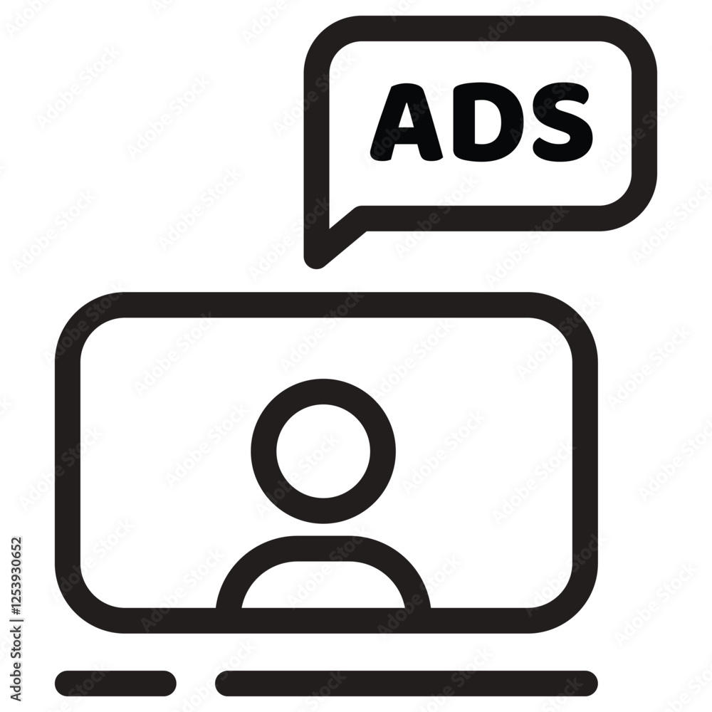 Influencer marketing icon, ads, adv , paid, marketing strategy, web design, infographics. Outlined vector illustration.Transparent isolated background. Vector illustration Influencer marketing icon, ads, adv , paid, marketing strategy, web design, infographics. Outlined vector illustration.Transparent isolated background. Vector illustration